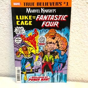 Marvel Comic Book. True Believers #1 Marvel Knights. Luke Cage & Fantastic 4 NEW